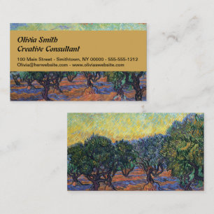 Vincent Van Gogh Olive Grove Impressionism Art Business Card