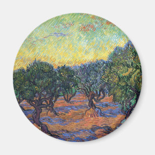 Vincent Van Gogh Olive Grove Impressionism Art Magnet