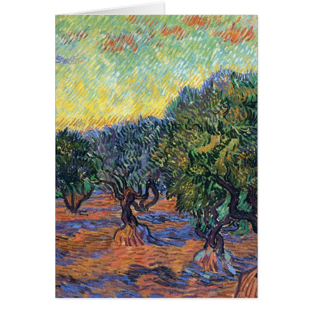 Vincent Van Gogh Olive Grove Impressionnisme Art (Devant)