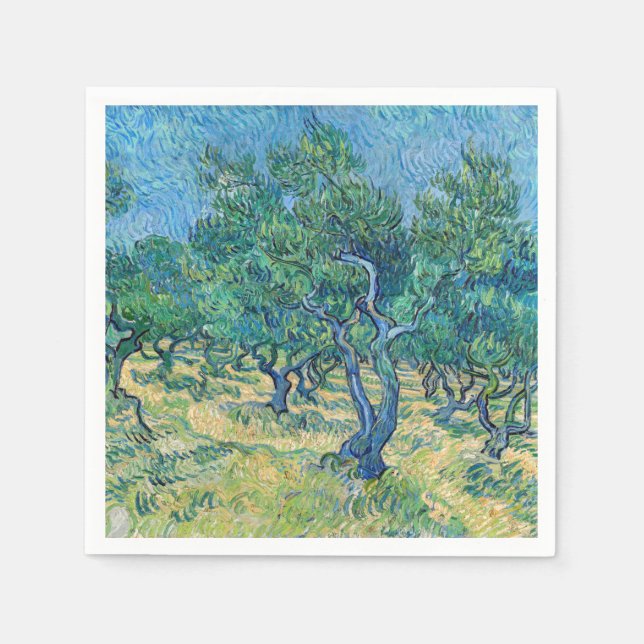 Vincent van Gogh - Olive Grove Napkin (Front)