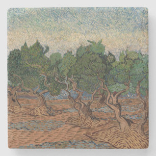Vincent van Gogh - Olive Grove Stone Coaster