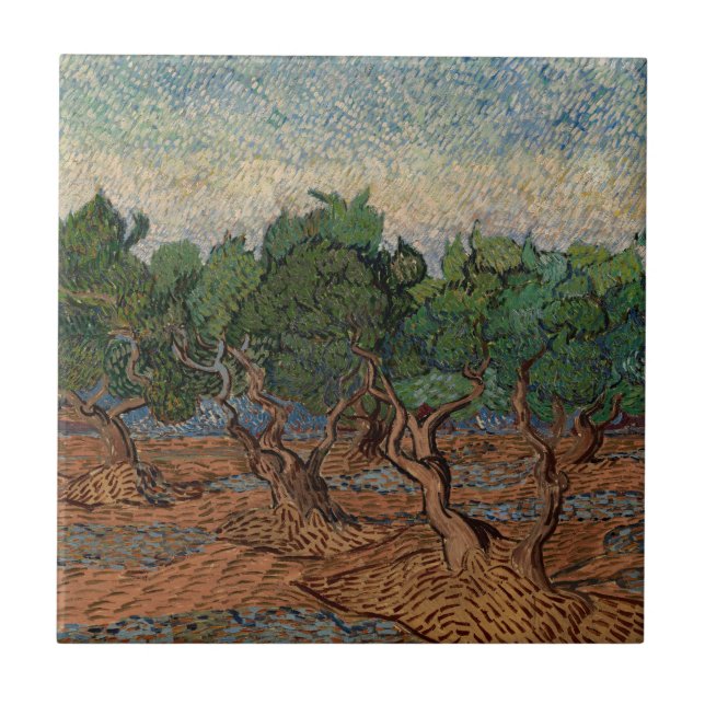 Vincent van Gogh - Olive Grove Tile (Front)