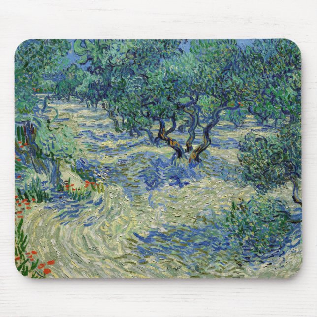Vincent van Gogh - Olive Orchard Mouse Pad (Front)