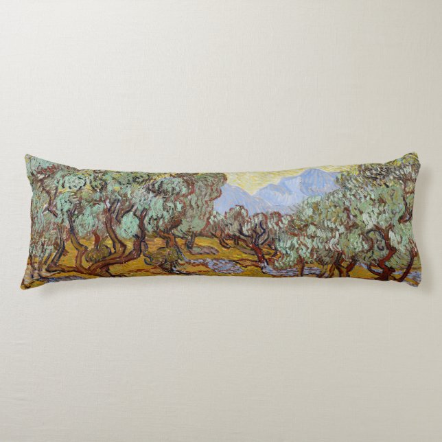 Vincent van Gogh | Olive Trees, 1889 Body Pillow (Front)