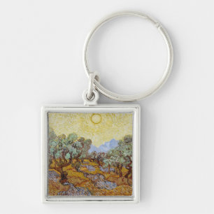 Vincent van Gogh   Olive Trees, 1889 Keychain