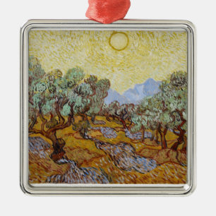 Vincent van Gogh   Olive Trees, 1889 Metal Ornament