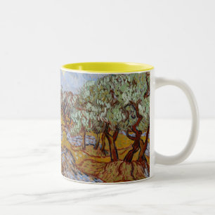 Vincent van Gogh   Olive Trees, 1889 Two-Tone Coffee Mug
