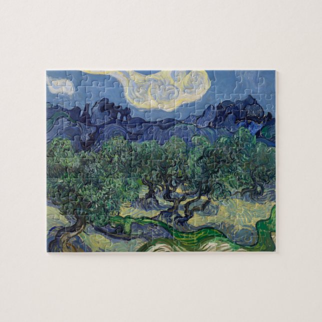 Vincent van Gogh - Olive Trees, Alpilles Mountains Jigsaw Puzzle (Horizontal)