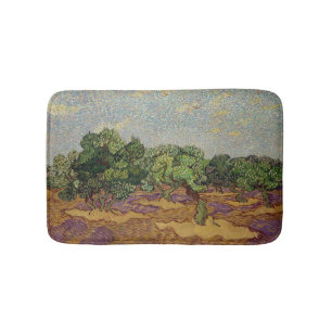Vincent van Gogh - Olive Trees Bath Mat