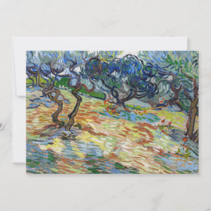 Vincent van Gogh - Olive Trees: Bright blue sky Invitation