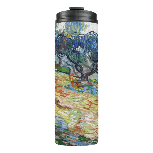 Vincent van Gogh - Olive Trees: Bright blue sky  Thermal Tumbler (Front)
