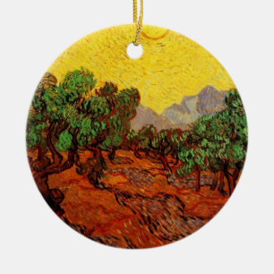 Vincent van Gogh Olive Trees Ceramic Ornament
