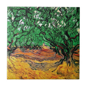 Vincent Van Gogh - Olive Trees Fine Art Tile