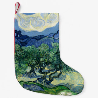 Vincent Van Gogh Olive Trees Mountain Landscape Small Christmas Stocking