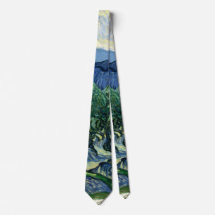 Vincent Van Gogh Olive Trees Mountain Landscape Tie