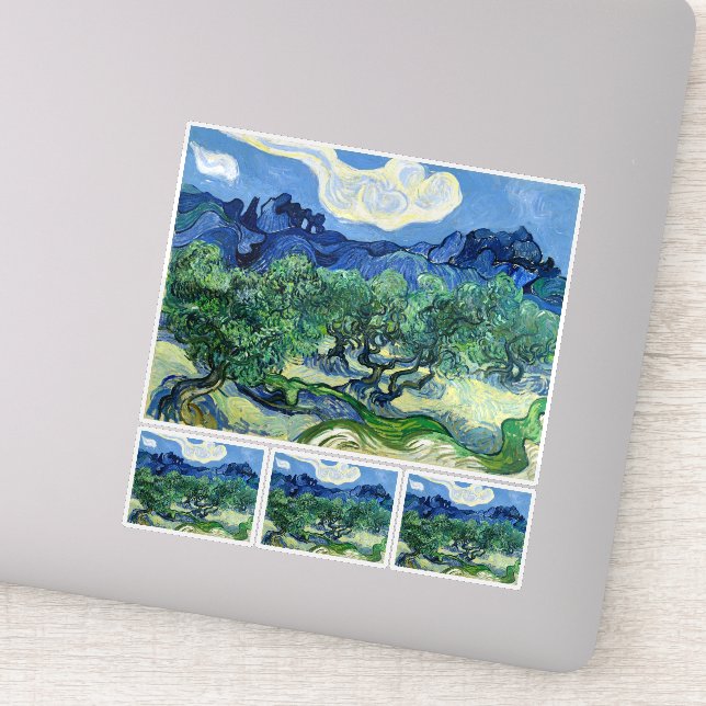 Vincent Van Gogh, Olive Trees with the Alpilles (Detail)