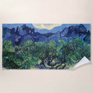 Vincent van Gogh - Olive Trees with the Alpilles Beach Towel
