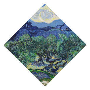 Vincent van Gogh - Olive Trees with the Alpilles Graduation Cap Topper