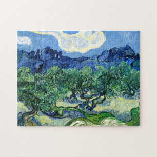 Vincent Van Gogh, Olive Trees with the Alpilles Jigsaw Puzzle