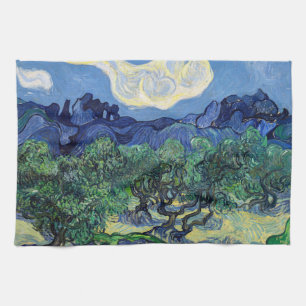 Vincent van Gogh - Olive Trees with the Alpilles Kitchen Towel