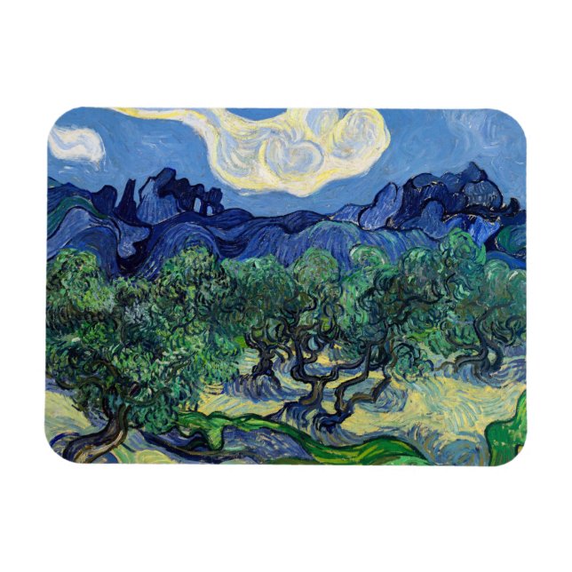 Vincent van Gogh - Olive Trees with the Alpilles Magnet (Horizontal)