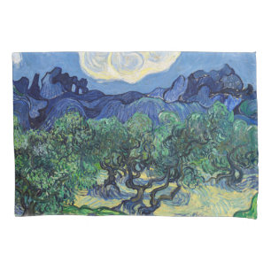 Vincent van Gogh - Olive Trees with the Alpilles Pillowcase