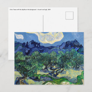 Vincent van Gogh - Olive Trees with the Alpilles Postcard