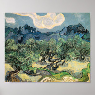 Vincent van Gogh Olive Trees with the Alpilles  Poster