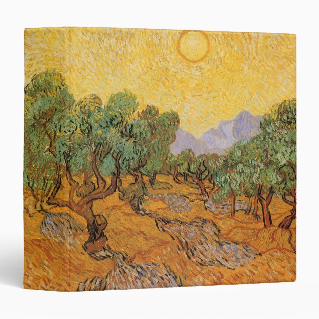 Vincent van Gogh - Olive Trees, Yellow Sky and Sun Binder (Front/Spine)