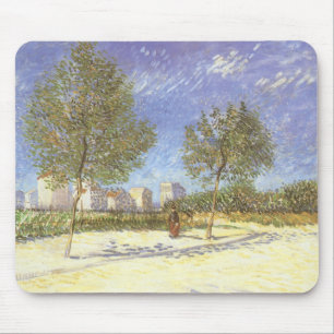 Vincent van Gogh - On the Outskirts of Paris Mouse Pad