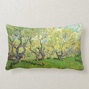 Vincent van Gogh,Orchard in Blossom Lumbar Pillow