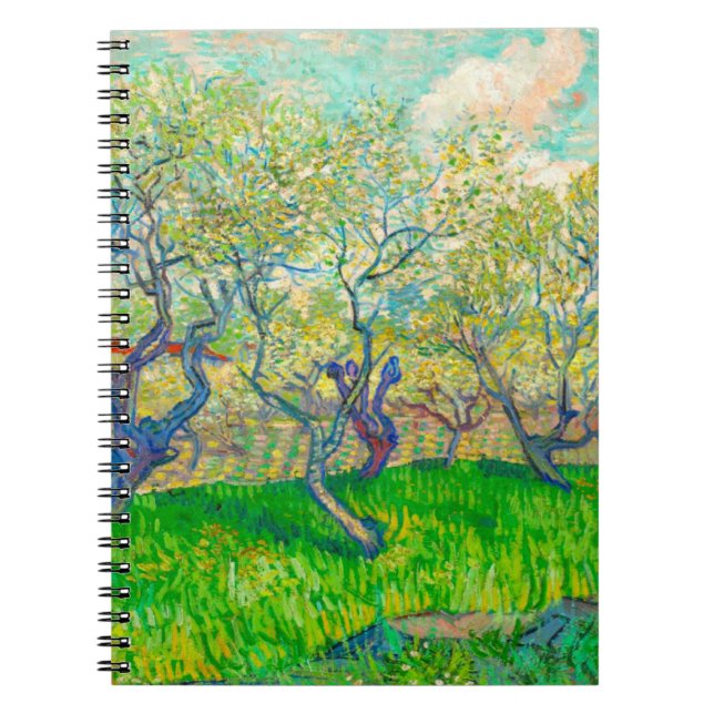 Vincent van Gogh Orchard in Blossom Notebook (Front)