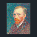 Vincent van Gogh painter Self Portrait Vibrant Postcard<br><div class="desc">History's greatest paintings, digitally restored, brightened and recolored for today. One of Vincent Van Gogh's most famous self portraits, this 1887 oil painting on board was created while the artist lived in France. “I prefer painting people’s eyes to cathedrals, ” Van Gogh once wrote to brother Theo. “However solemn and...</div>
