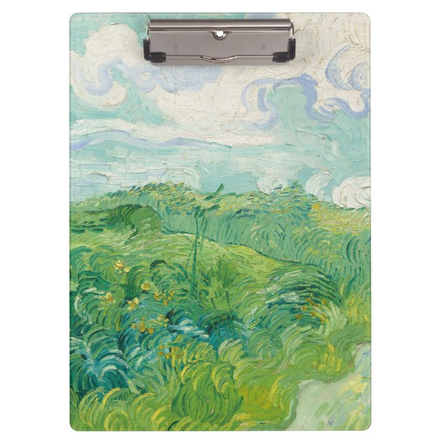 Vincent Van Gogh painting Green wheat field  Clipboard (Front)
