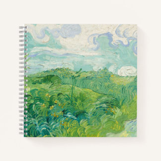 Vincent Van Gogh painting Green wheat field Notebook