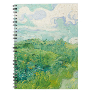 Vincent Van Gogh painting Green wheat field Notebook
