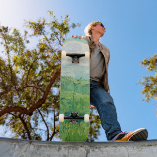 Vincent Van Gogh painting Green wheat field Skateboard