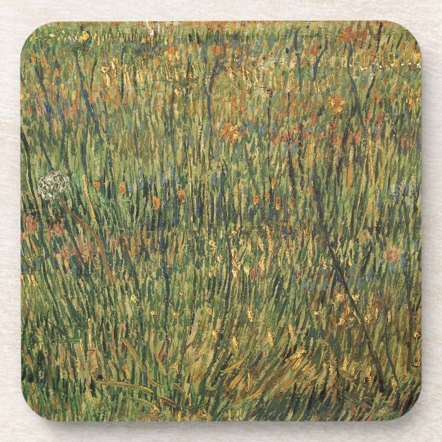 Vincent van Gogh - Pasture in Bloom Coaster (Front)