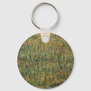 Vincent van Gogh - Pasture in Bloom Keychain