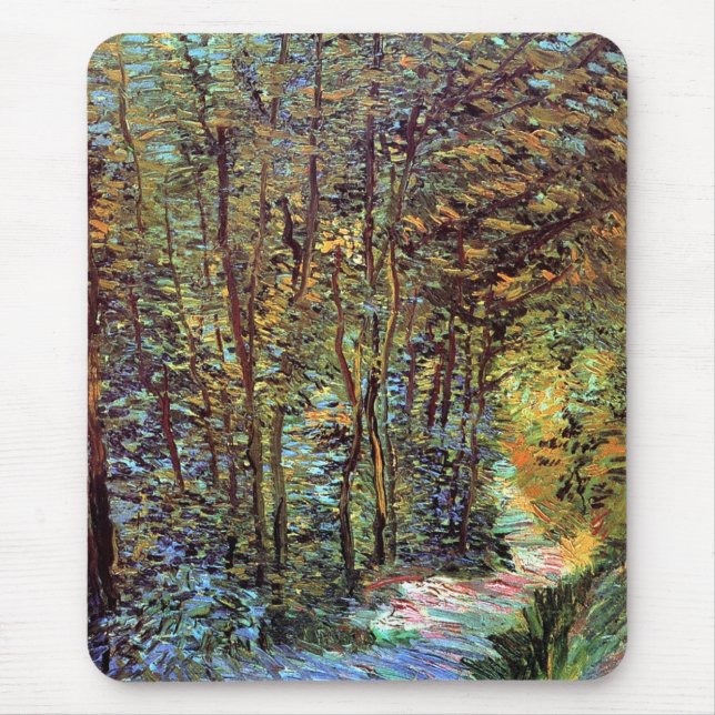 Vincent Van Gogh - Path In The Woods Fine Art Mouse Pad (Front)