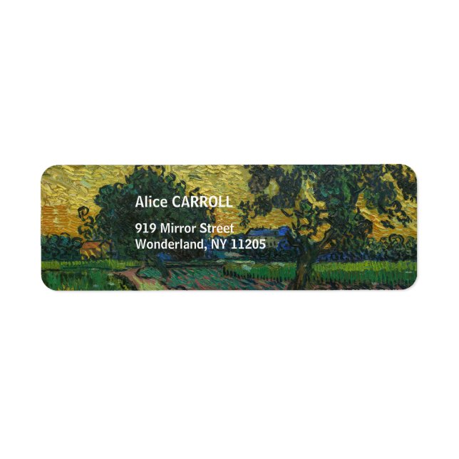 Vincent van Gogh - Paysage à Twilight (Devant)