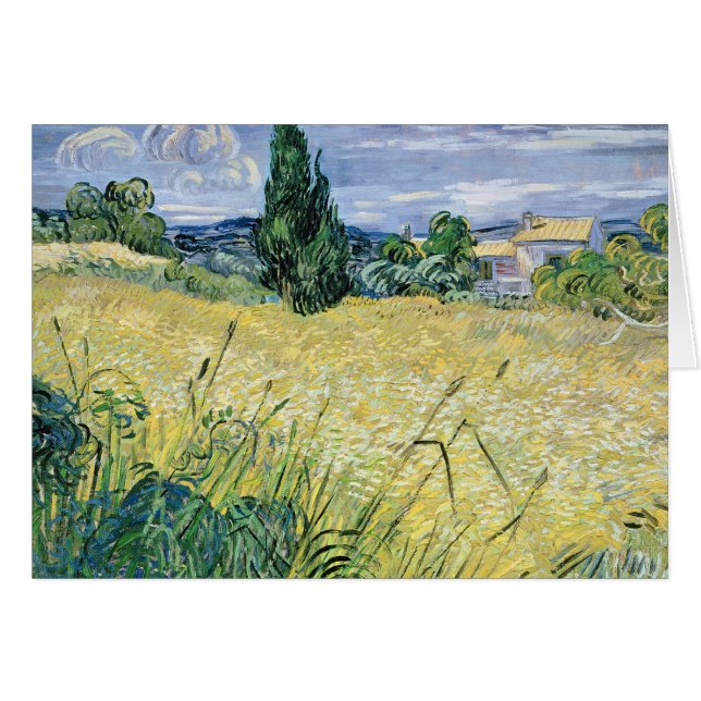 Vincent van Gogh | Paysage avec maïs vert, 1889 (Devant horizontal)