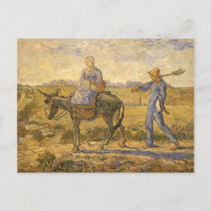 Vincent van Gogh - Peasant Couple Going to Work Postcard