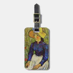 Vincent van Gogh - Peasant Girl in Straw Hat Luggage Tag