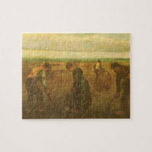 Vincent van Gogh - Peasants Planting Potatoes  Jigsaw Puzzle