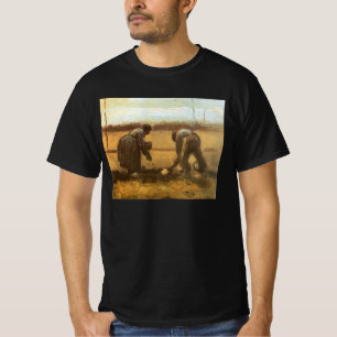 Vincent van Gogh - Peasants Planting Potatoes T-Shirt