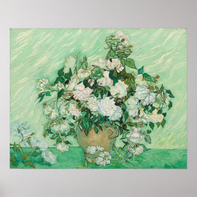 Vincent van Gogh Peinture, Rose 1890 Poster (Devant)