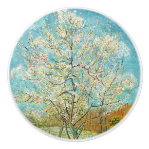 Vincent van Gogh - Pink Peach Tree in Blossom Ceramic Knob