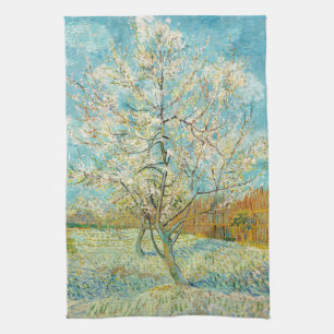 Vincent van Gogh - Pink Peach Tree in Blossom Kitchen Towel