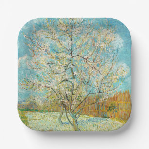 Vincent van Gogh - Pink Peach Tree in Blossom Paper Plate